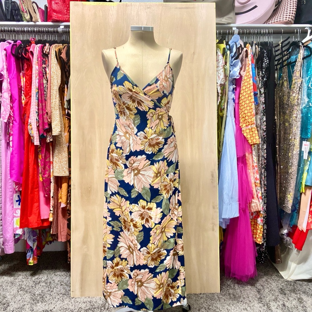Floral Spaghetti Strap Maxi Dress